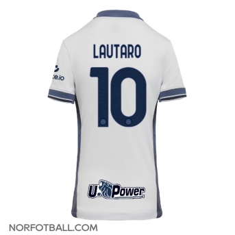 Billige Fotballdrakt Inter Milan Lautaro Martinez #10 Replika Bortedrakt Dame 2024-25 Kortermet